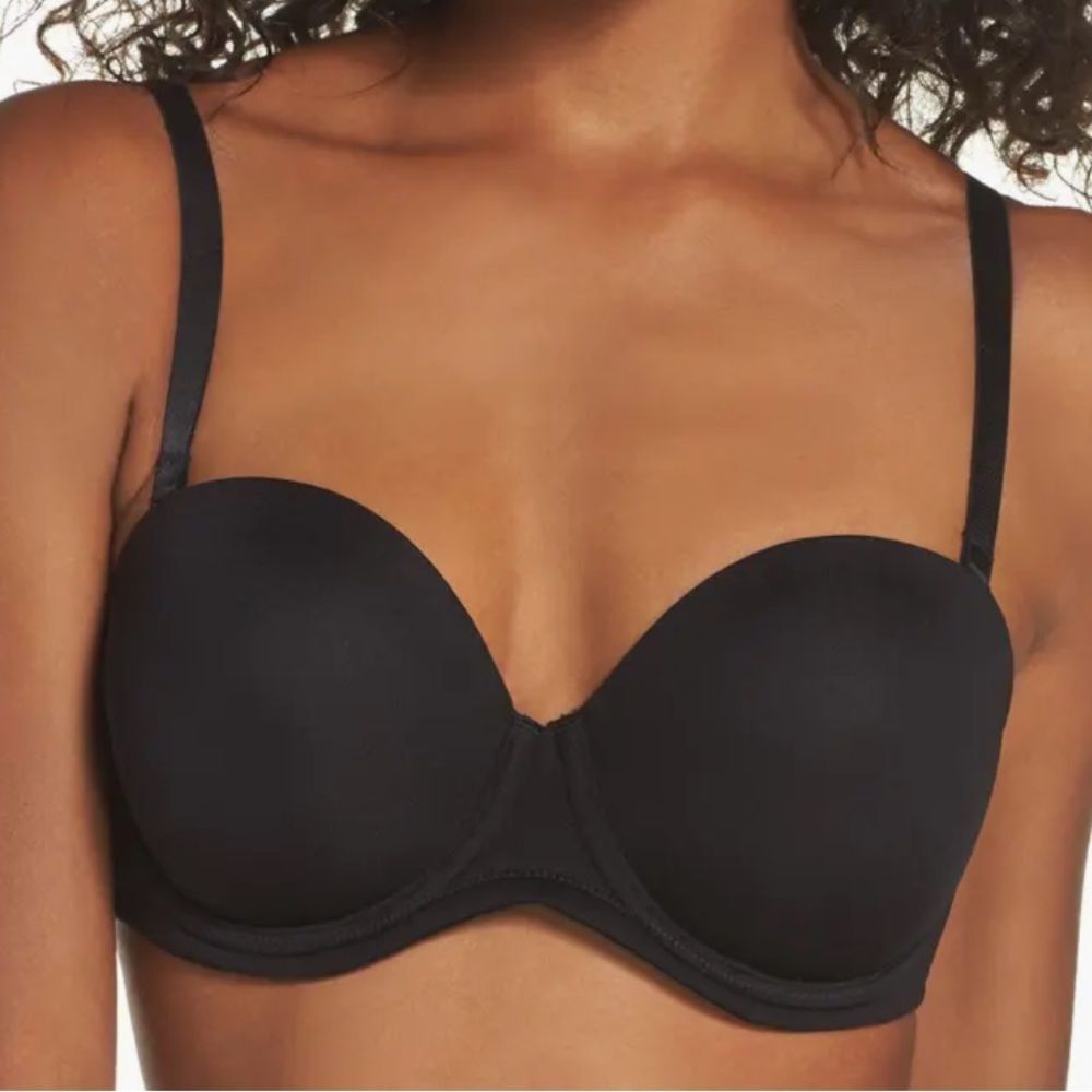 Wacoal Red Carpet Strapless Underwire Bra 854119 Black 38DDD